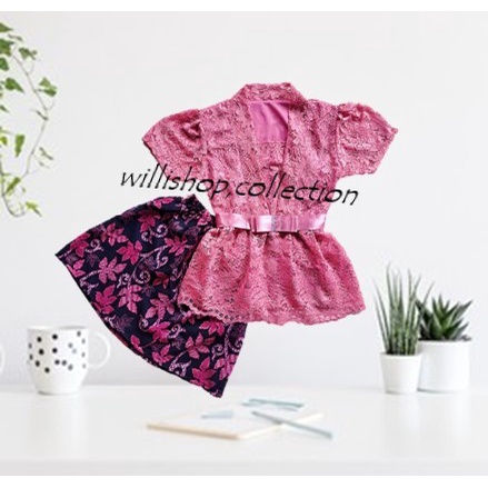 Setelan kebaya anak anak untuk umur 1sd10Tahun SONIA KIDS modern kutubaru