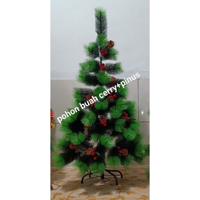 Promo 150cm (1.5m): POHON NATAL 1.5m (5feet) 150 cm KOMPLIT UNGU+PUTIH RAINBOW+MERAH+KUNGING