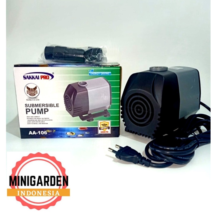 SAKKAI PRO AA-106 POMPA AIR CELUP WATER PUMP AQUARIUM KOLAM MANCUR