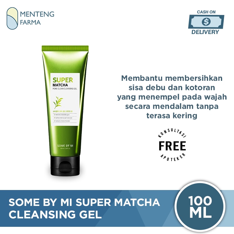 SOME BY MI Super Matcha Pore Clean Cleansing Gel 100 mL - Gel Pembersih Pori-Pori Wajah