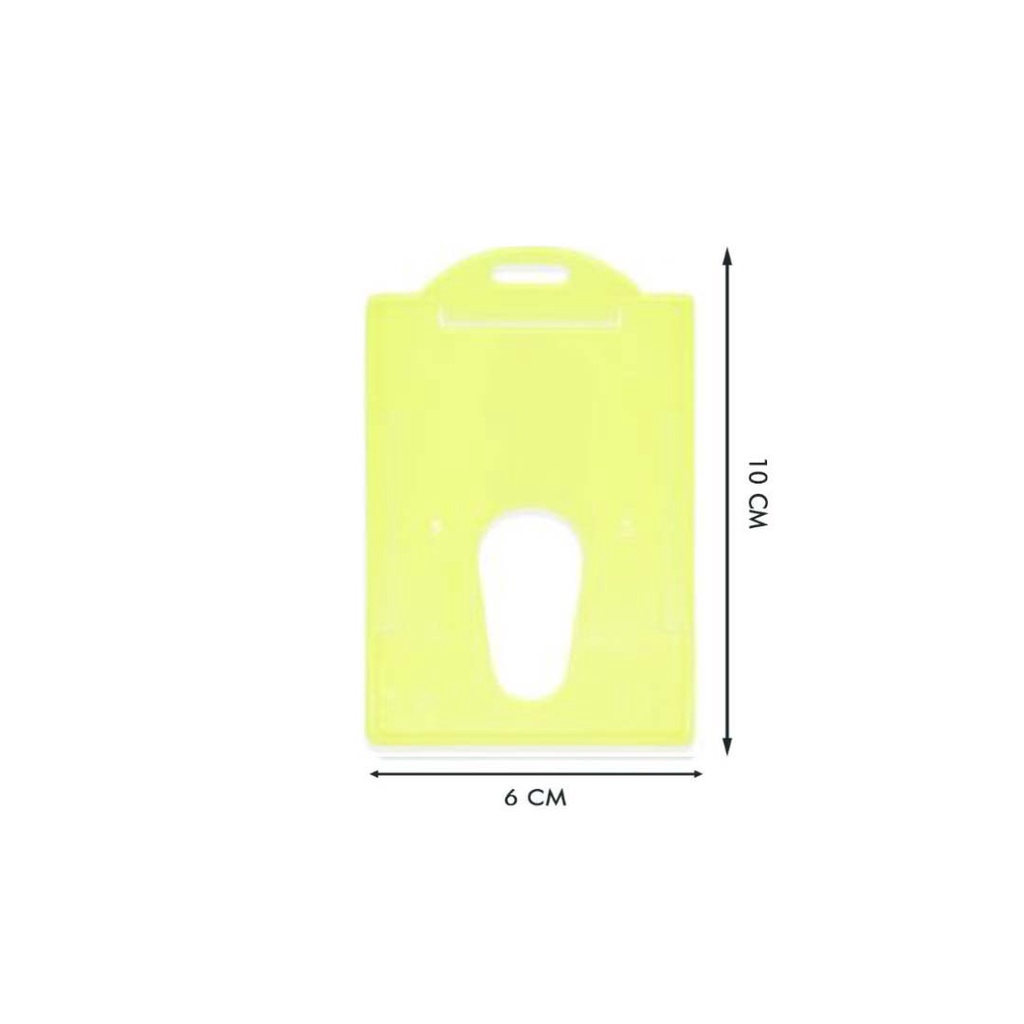 

ID-511-50 *ID Card Holder / Name Tag Gantungan Kartu warna Kuning / Clear Yellow (Yamata)