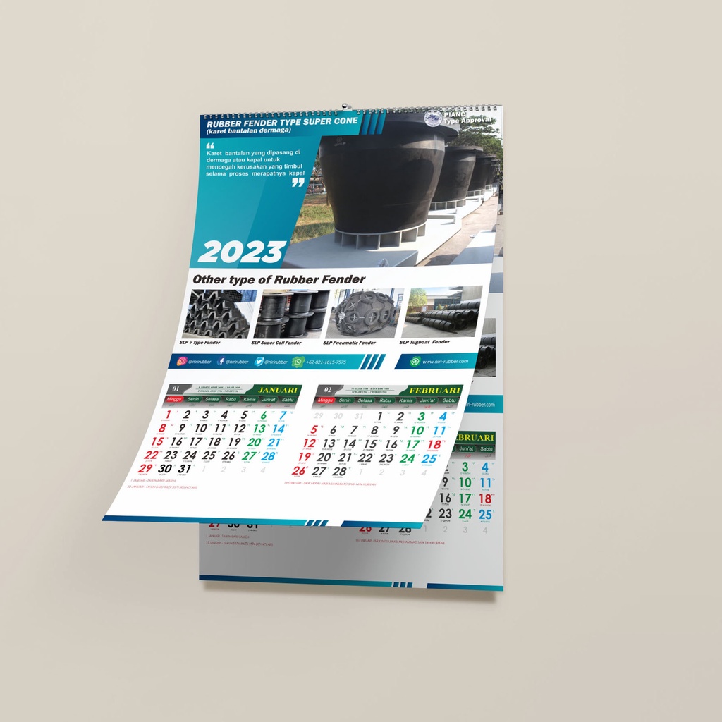 

Mentahan Kalender 2023 Vektor Model 07