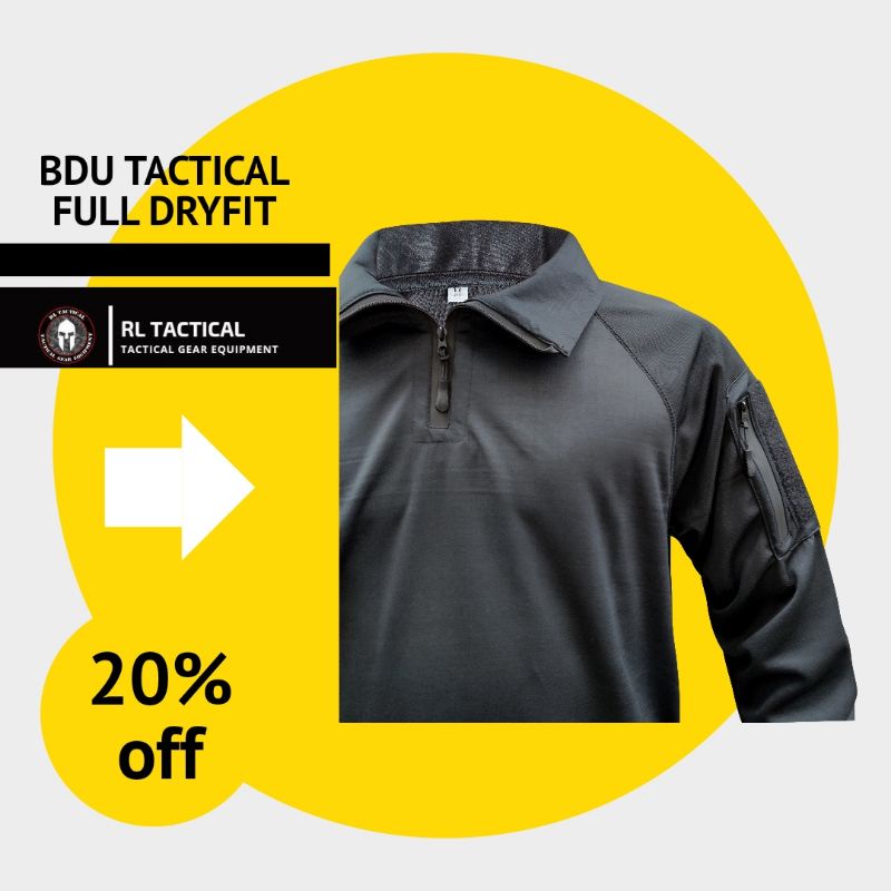 Kaos BDU Titans Full Dryfit Combat BDU Tempur RL Tactical