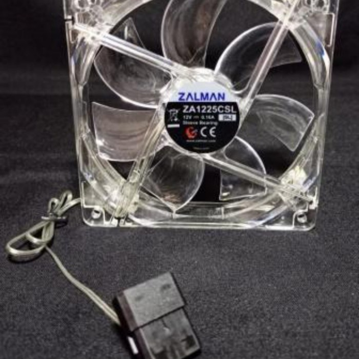 Produk Fan Case/Casing/Motherboard/Cooling Cpu/Zalman 12Cm 12Volt Led Molex Bergaransi
