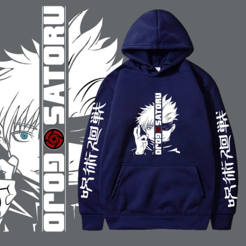 suiwiter anak anak anime satoru gojo/jaket hoodie anak anak gambar satoru gojo