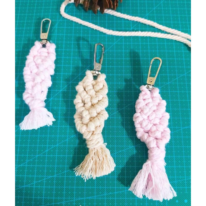 Gantungan Macrame/Macrame Handmade/Kunci Macrame/Macrame Murah