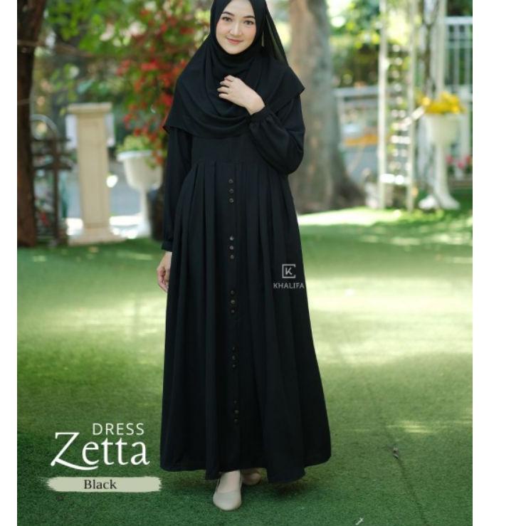 Chekout Gamis Polos Premium Warna Hitam Gamis Syari Wanita Remaja