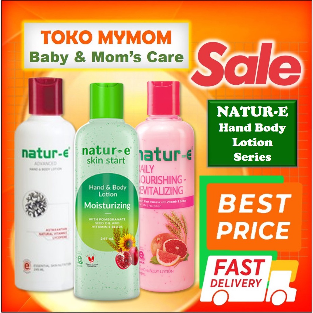 [BPOM] Natur-E Daily Nourishing Moisturizing Hand Body Lotion 245ml (Hijau) / Natur E HBL / MY MOM