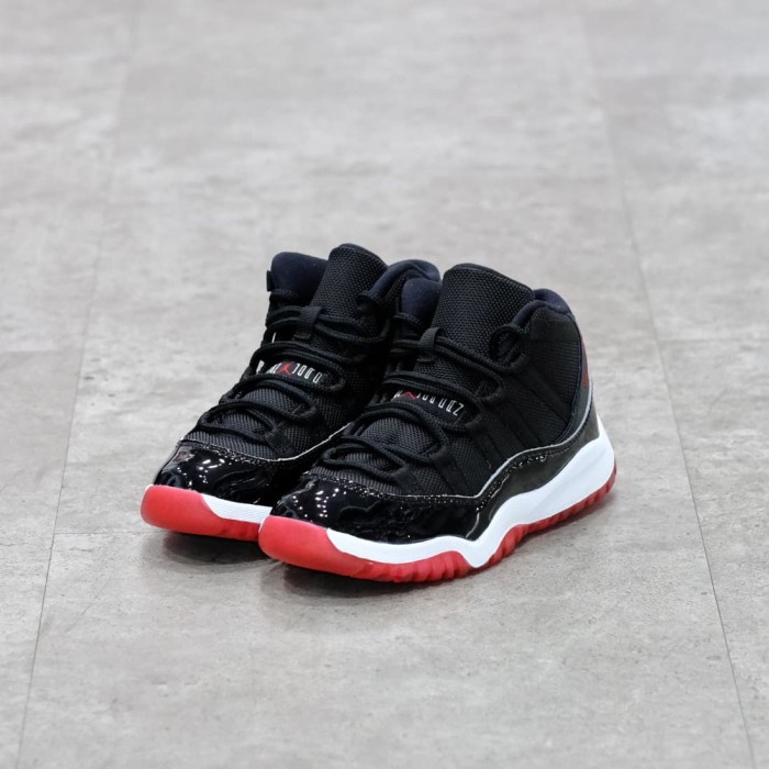(Pre-School) Nike Air Jordan 11 Bred 17Cm~22Cm 100% Authentic #Original