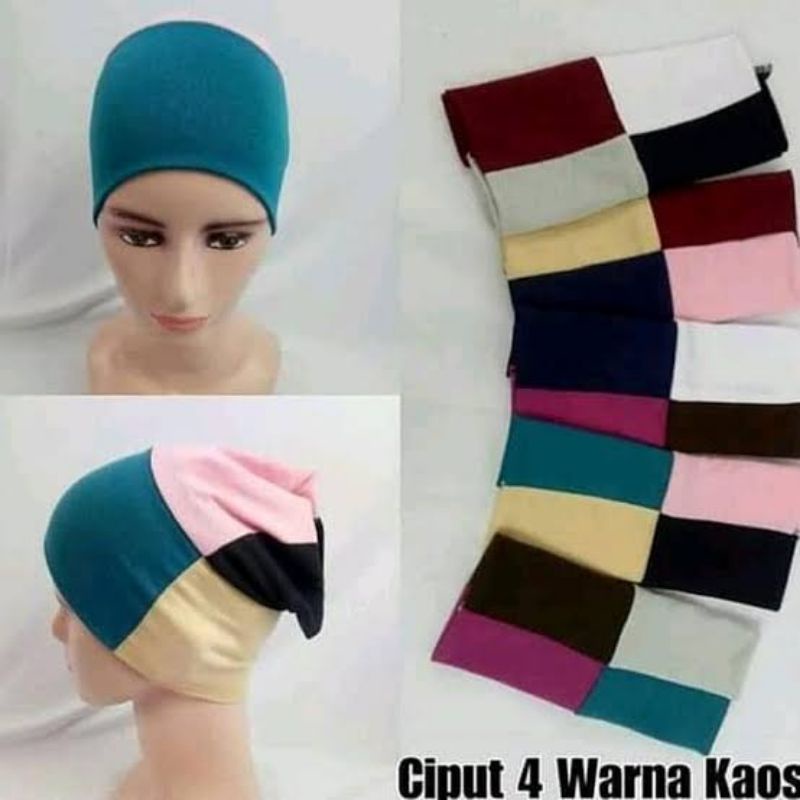 ciput rajut 4 warna