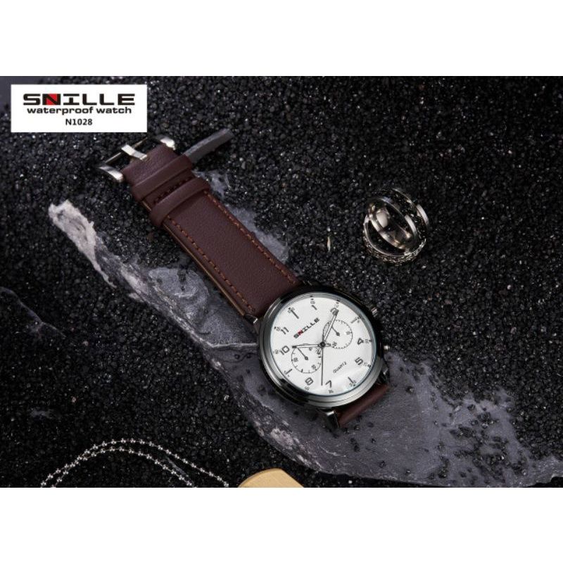 JAM TANGAN PRIA ORIGINAL SNILLE SN1211 ANTI AIR WATER RESIST CRONO OFF