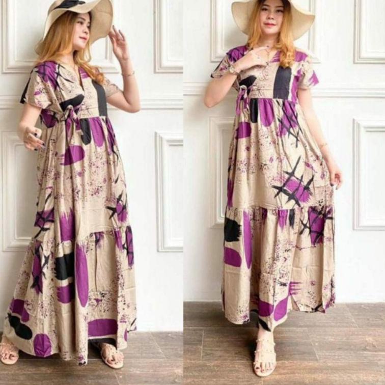 LONGDRESS KIMONO CORET|| LONGDRESS ABSTRAK CORET || KIMONO KEKINIAN ||DRESS ADEM BALI || DASTER INCE