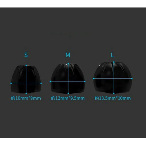 KZ Original Silicone Eartips for IEM 3 PAIR