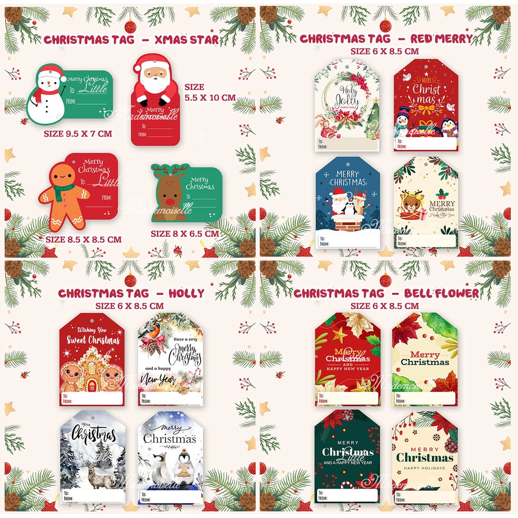 

Tag Natal / Hang Tag Christmas kotak