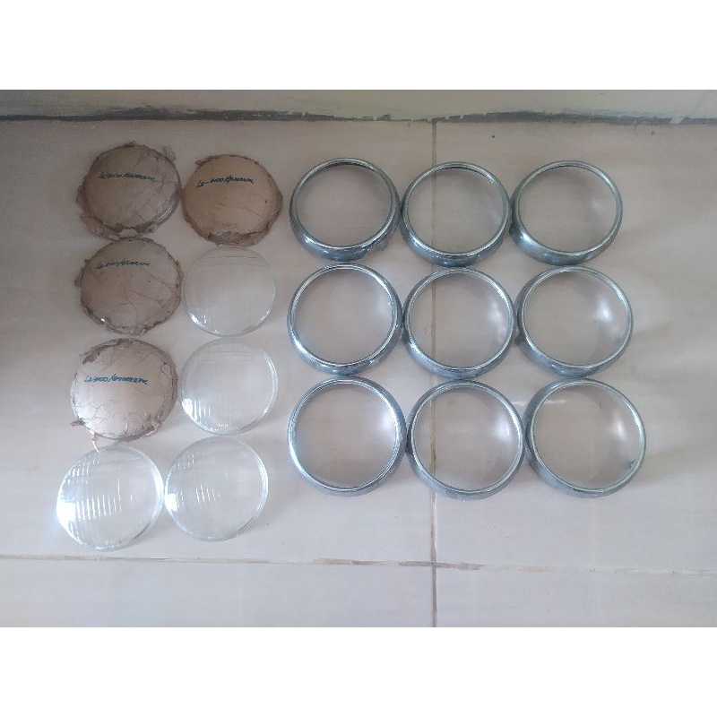 Kaca Rekfeltor & ring lampu depan Yamaha YL