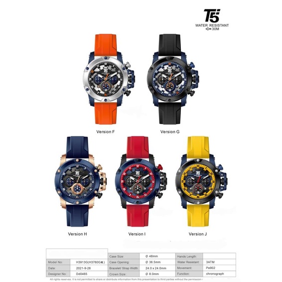 Jam Tangan Original T5 banyak Warna Model keren