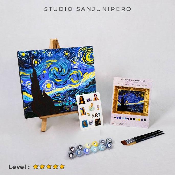 

Starry night paint by number kit studio sanjunipero / limited edition