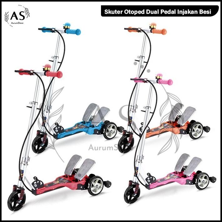 Skuter Anak Injak Dual Pedal Mainan Scooter Anak Otoped Dua Pedal