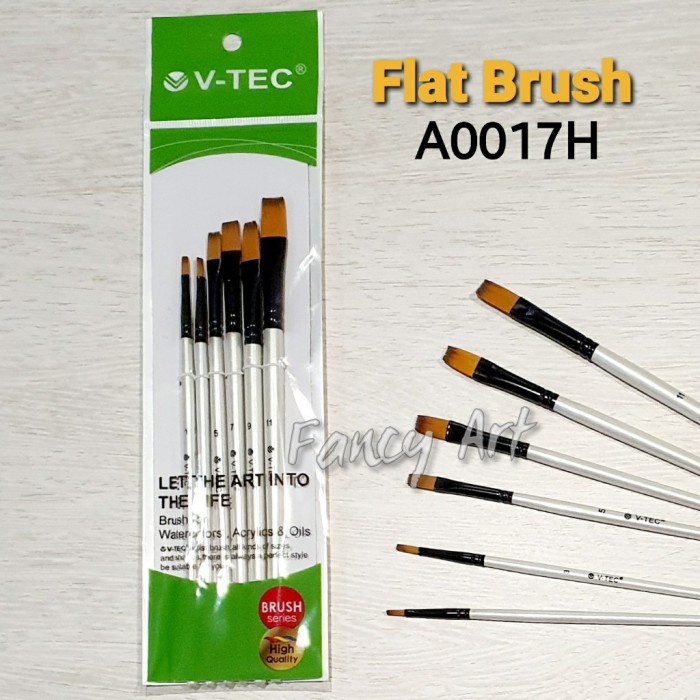 

Terlaris V-Tec Brush A0017H Set 6 / Kuas Lukis Terlaris