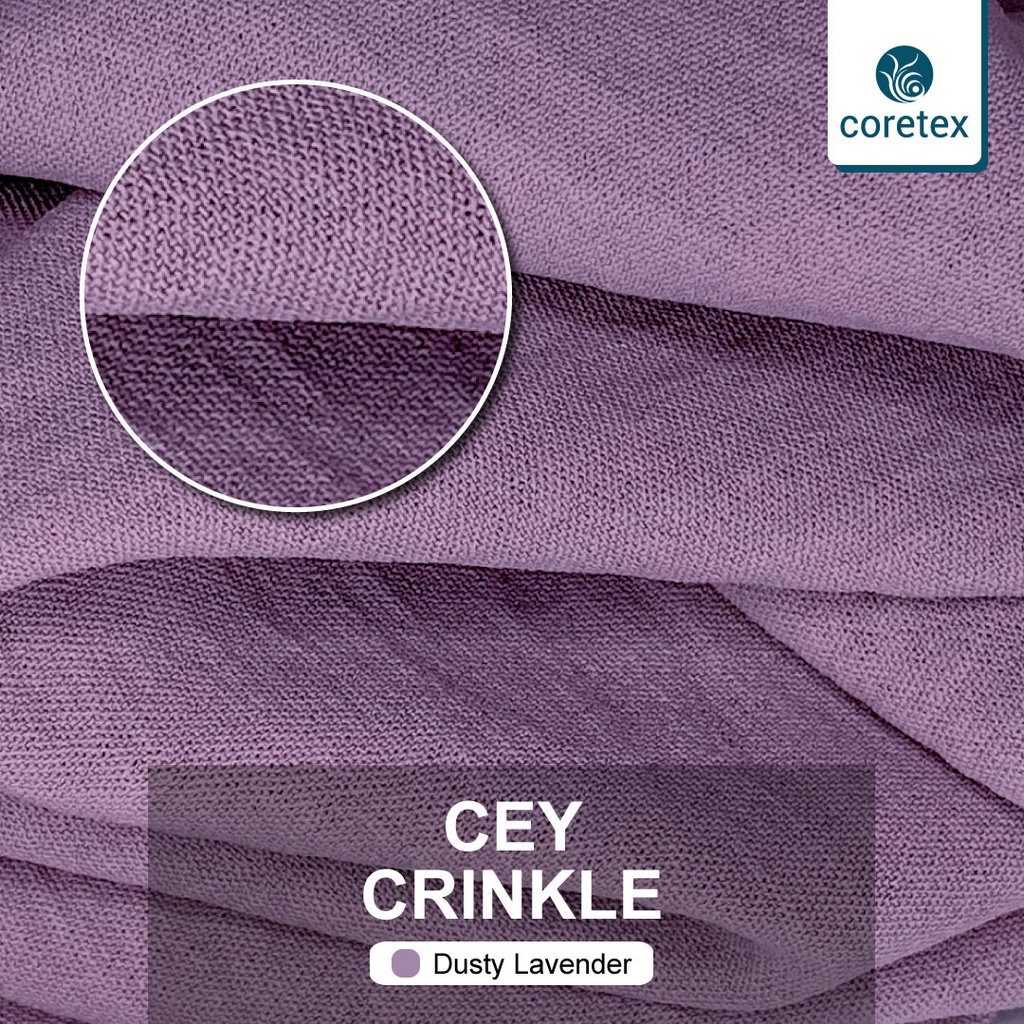 Kain Crinkle Airflow By Maxima 0,5 Meter - Warna Dusty Lavender