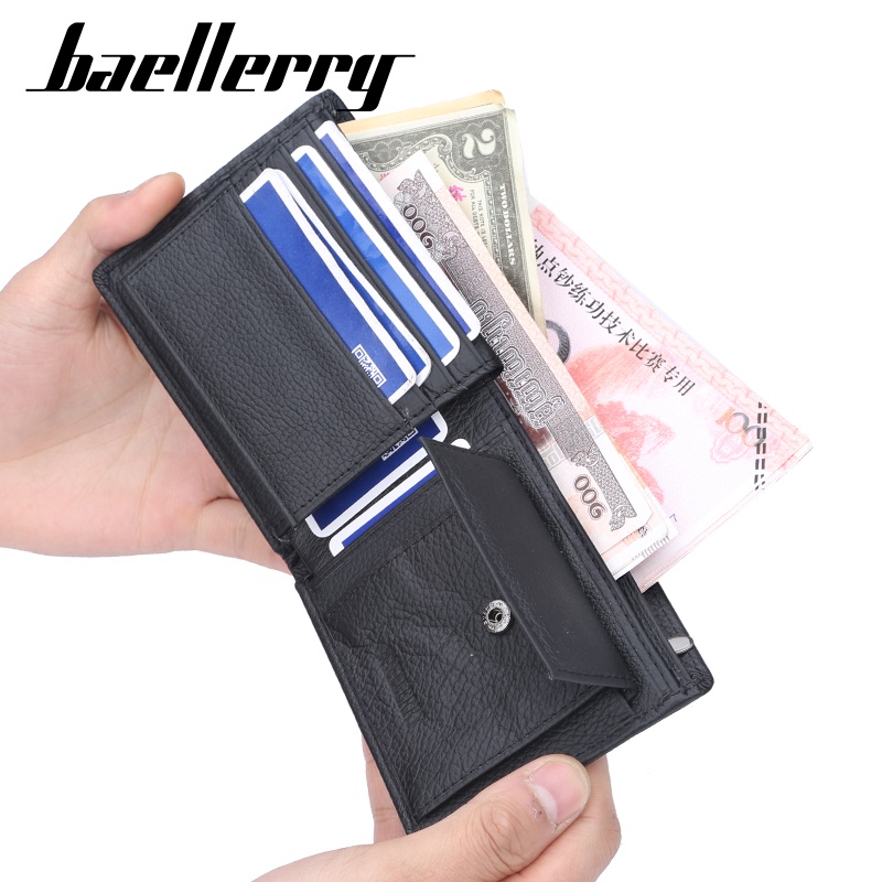 BAELLERRY D1603 Dompet Pria Bahan Kulit Genuine Leather Premium WATCHKITE WKOS