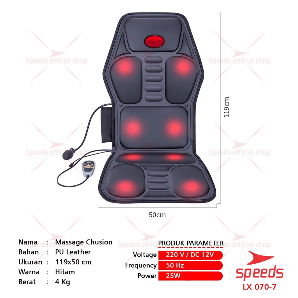 SPEEDS Alat Pijat Kaki Elektrik Bantal Pijat Kaki Alat Kesehatan Portable Foot Massager 070-16--7 KURSI PIJAT