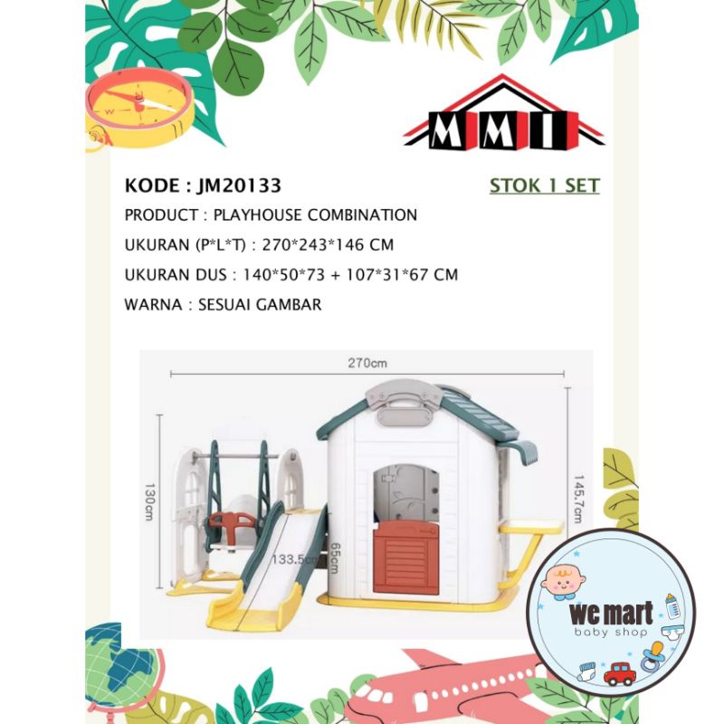MAINAN ANAK RUMAH RUMAHAN PROSOTAN PLAYHOUSE COMBINATION JM 20133