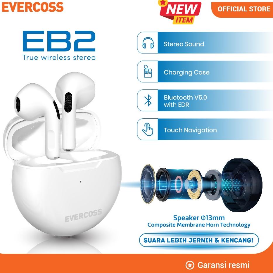 B4Z4 EVERCOSS EB2 TWS bluetooth earphone DLY