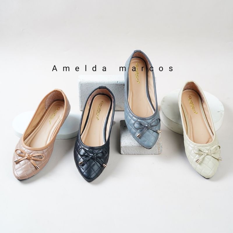 Gratica Sepatu Wanita Flat Shoes Lancip Vienza AL47