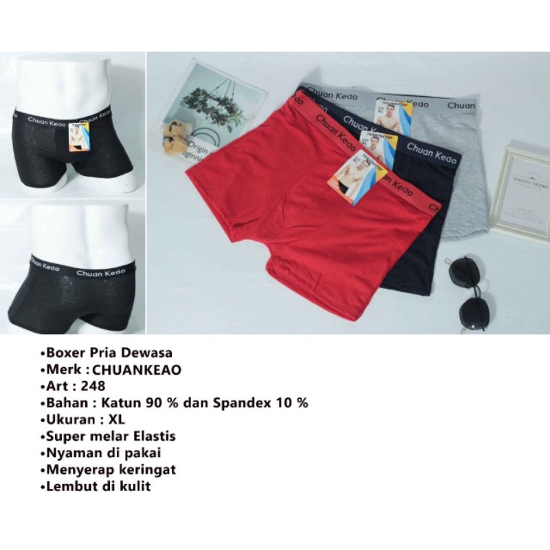 Celana boxer pria dewasa/cd boxer cowok import CHUAN KEAO