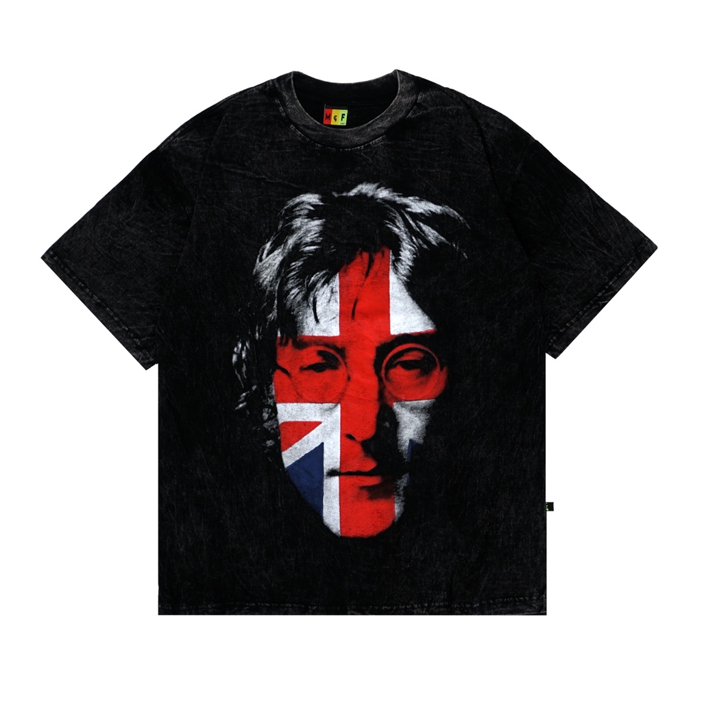SOUBI MUSIC ARTIST TEE // JOHN LENNON // OVERSIZE // ACID WASH