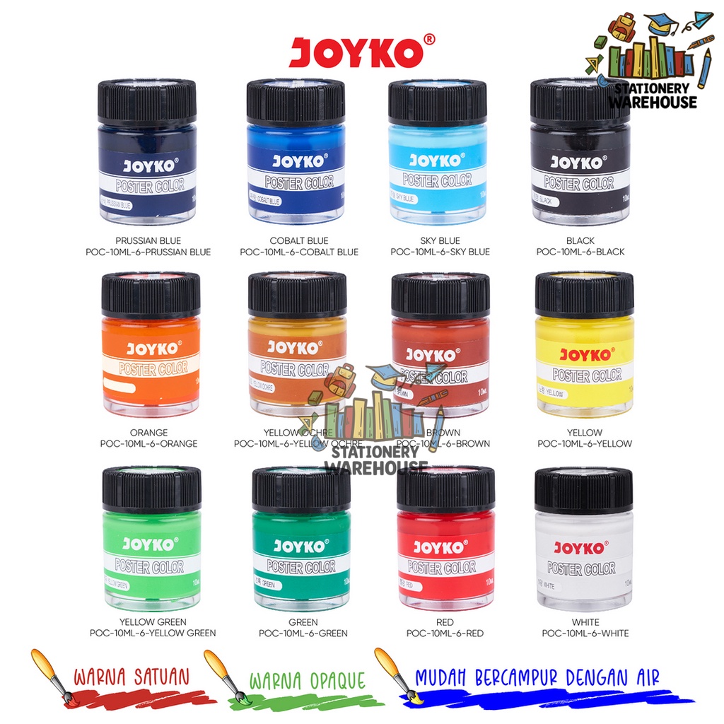 

Poster Color Cat Poster Joyko POC-10ML-6