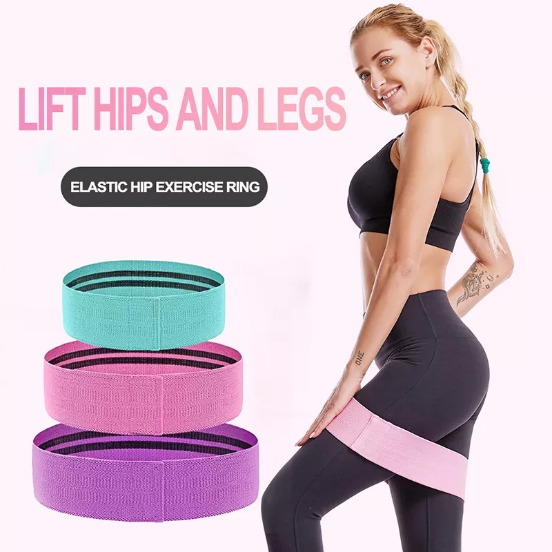 PROMO JS-9 Hip Resistance Band / Hip Band / Booty Band Squat Yoga Fitness Pinggul - TERMURAH