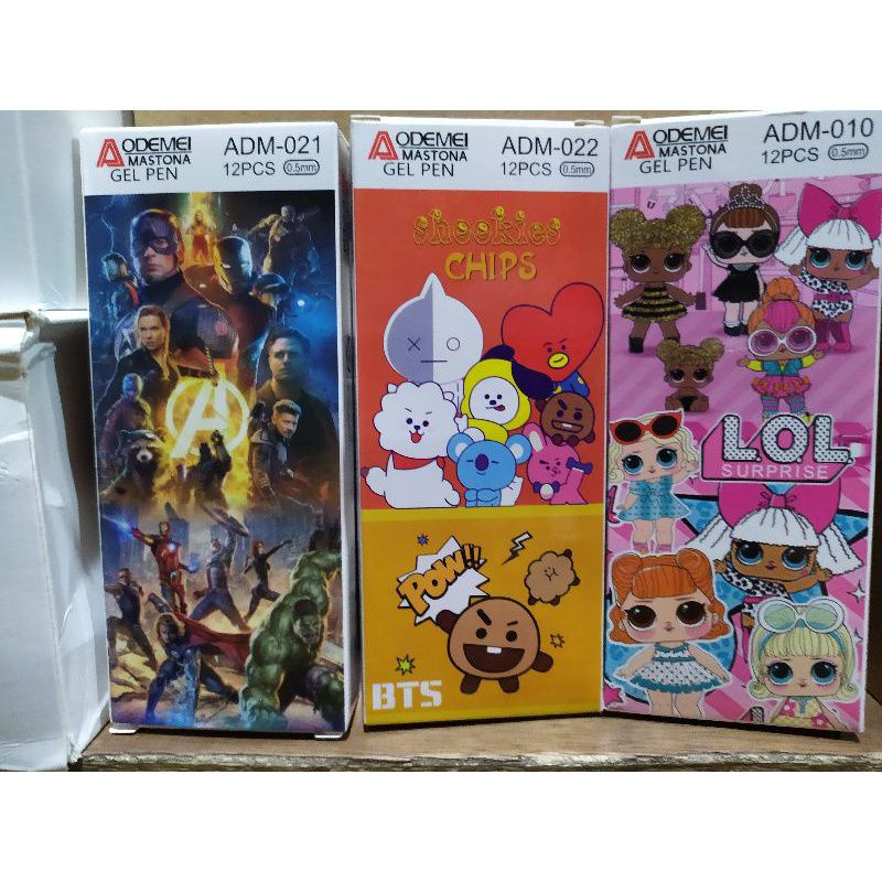

Bolpoin Aodemei Karakter Lucu (12PC)