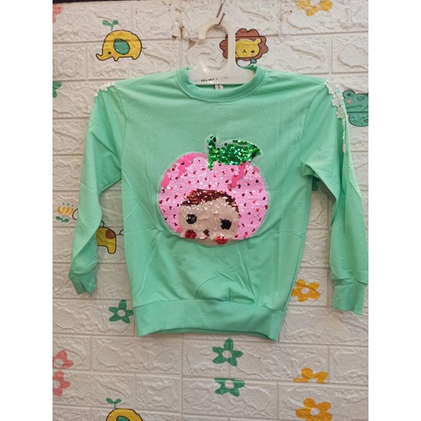 Sweater anak cewek perempuan boneka usia 2-6 tahun