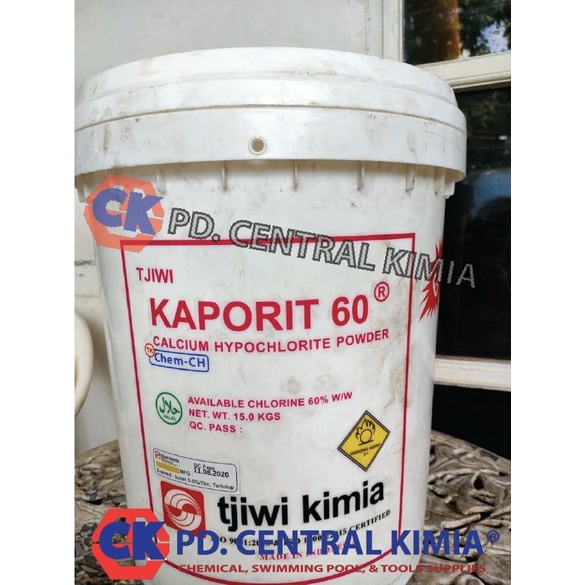 Kaporit bubuk 60% Tjiwi Kimia 1 pail 15kg