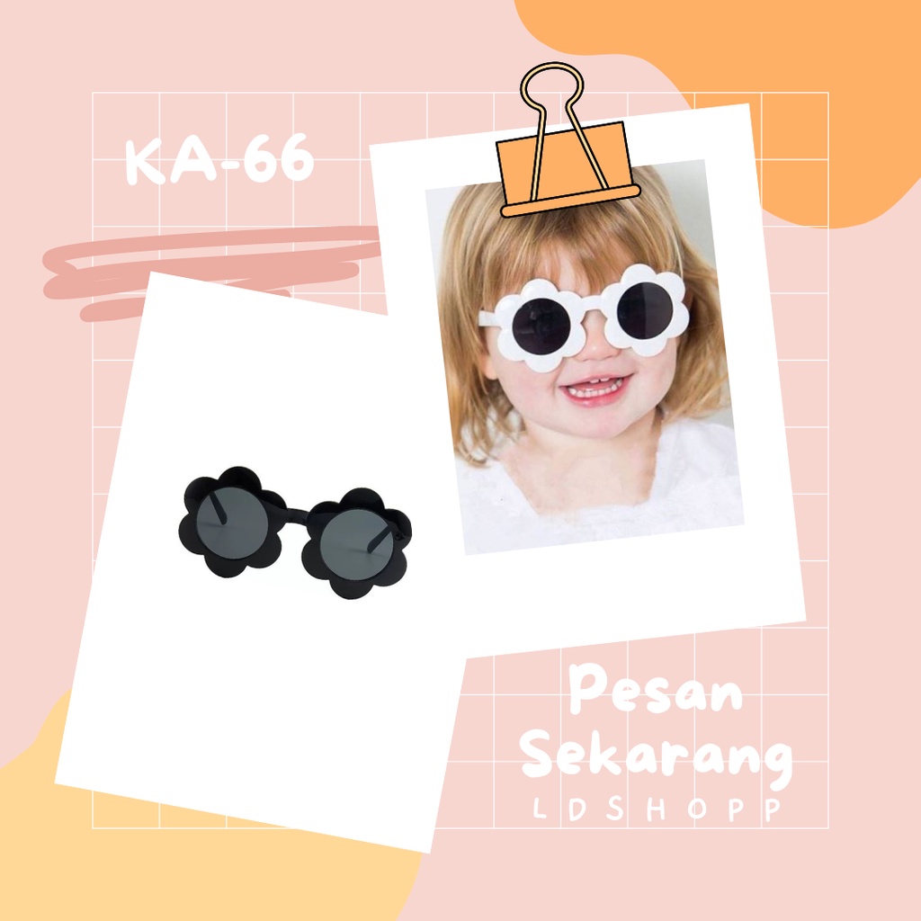 LDS KA-66 Kacamata Anak New Trend/Fashion Anak Terbaru Model Bunga High Quality Import Style Korea