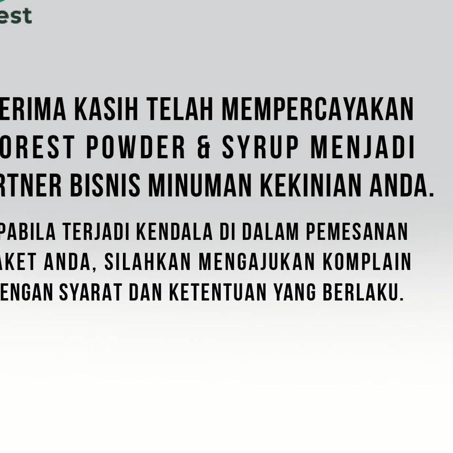 

limited Edition✔️Bubuk Minuman STRAWBERRY SQUASH Powder 1000g - Forest Bubble Drink|RA2