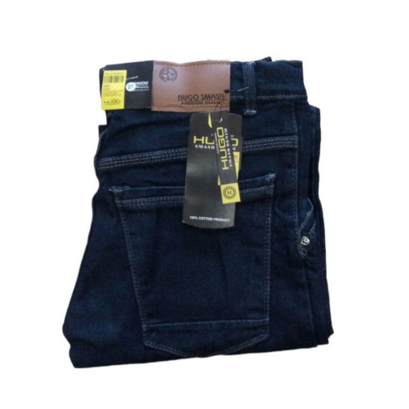 jeans pendek Pria Slim Fit