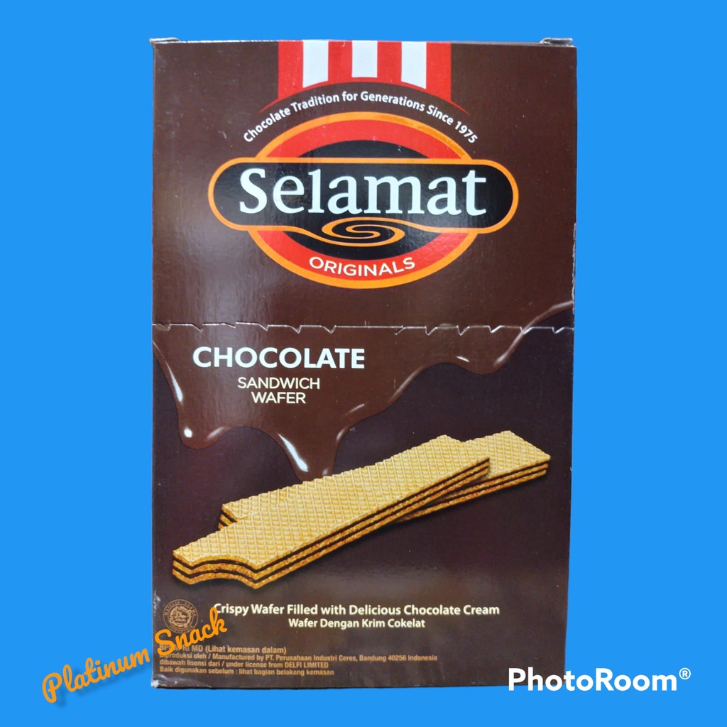 Selamat Chocolate Sandwich Wafer 300g / 20 pcs @ 15g