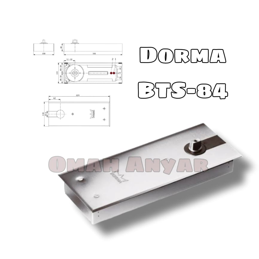 Floor Hinge Engsel Lantai Dorma BTS 84