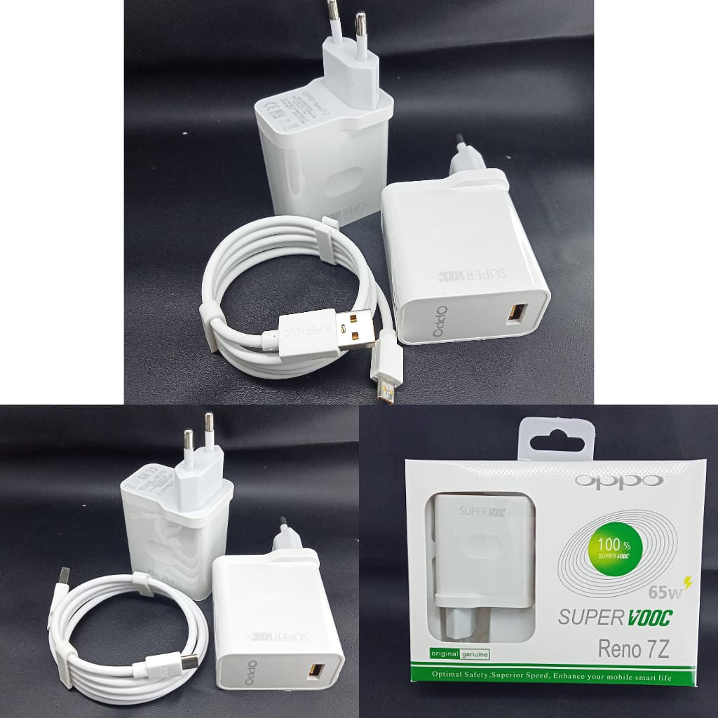 Charger Oppo Reno 7Z 30Wat Super VOOC Fast Charging Micro Usb & Type C