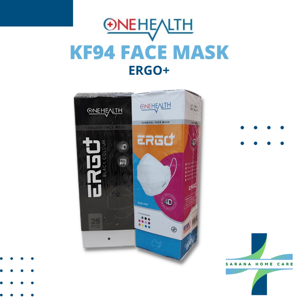 One Health KF94 Surgical Face mask/masker bedah/masker kf94/masker ergo plus