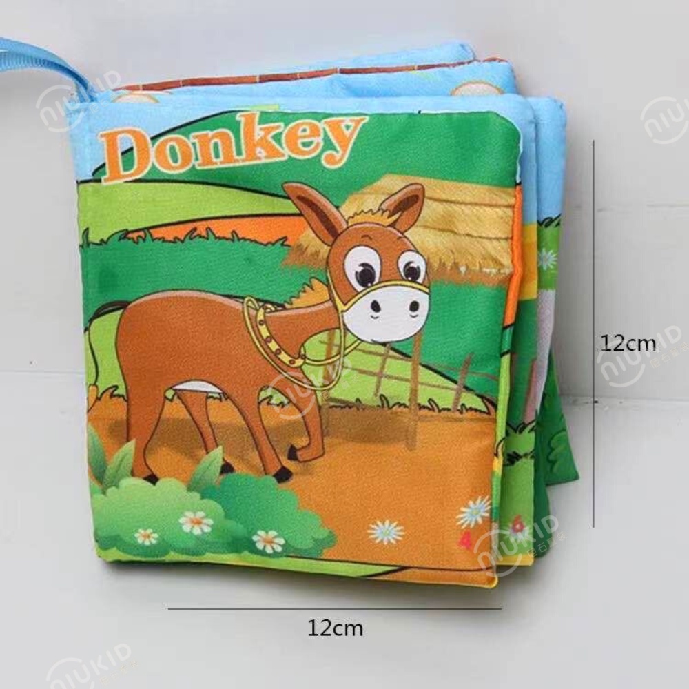 NIUKID SOFT BOOK BUKU BANTAL EDUKATIF BUKU CERITA MAINAN BAYI BAHAN KAIN