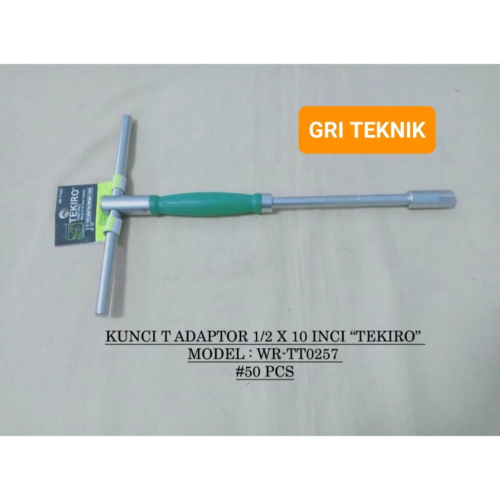 WR-TT0257  KUNCI T ADAPTOR UKURAN 1/2" TEKIRO / T-TYPE ADAPTOR (ROTARY TYPE) TEKIRO
