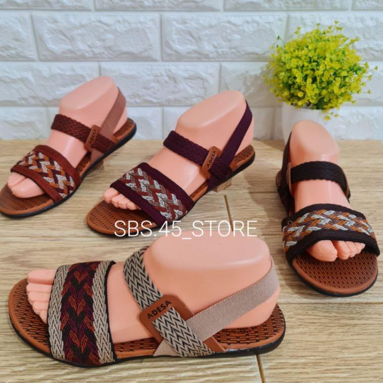 Let/Tali Belakang Elastis/Sandal Wanita Rajut Adesa Turki Selop Sakura. {THA.18Oc22ᴰ}