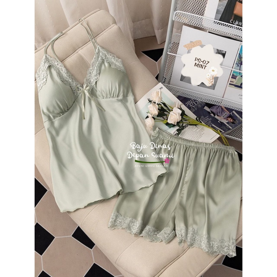Set hotpant premium PS 07 BDDS - Hotpant wanita premium - Piyama set celana pendek - Setelan celana 