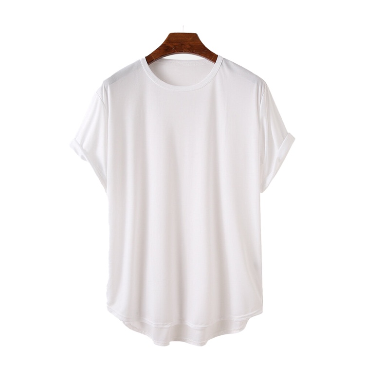 Basic T-shirt  Longline White | Kaos Polos Pria Wanita Premium Original Distro