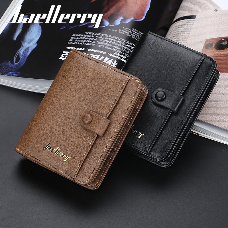 BAELLERRY D9153 Dompet Pria Wanita Bahan Kulit PU Leather Premium WATCHKITE WKOS