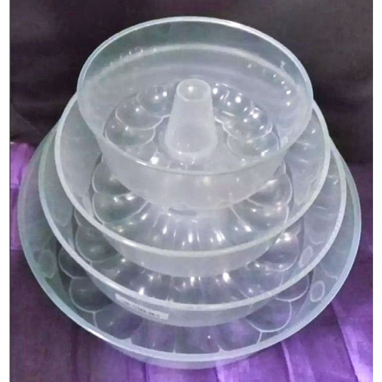 Cetakan Puding Plastik / Loyang Ager / Cetakan Kue Bolu Bulat / Loyang Cetakan Puding Polkadot